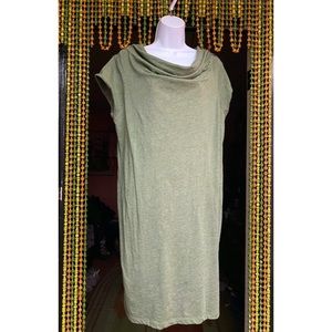 BK Industries lined shift dress in olive green